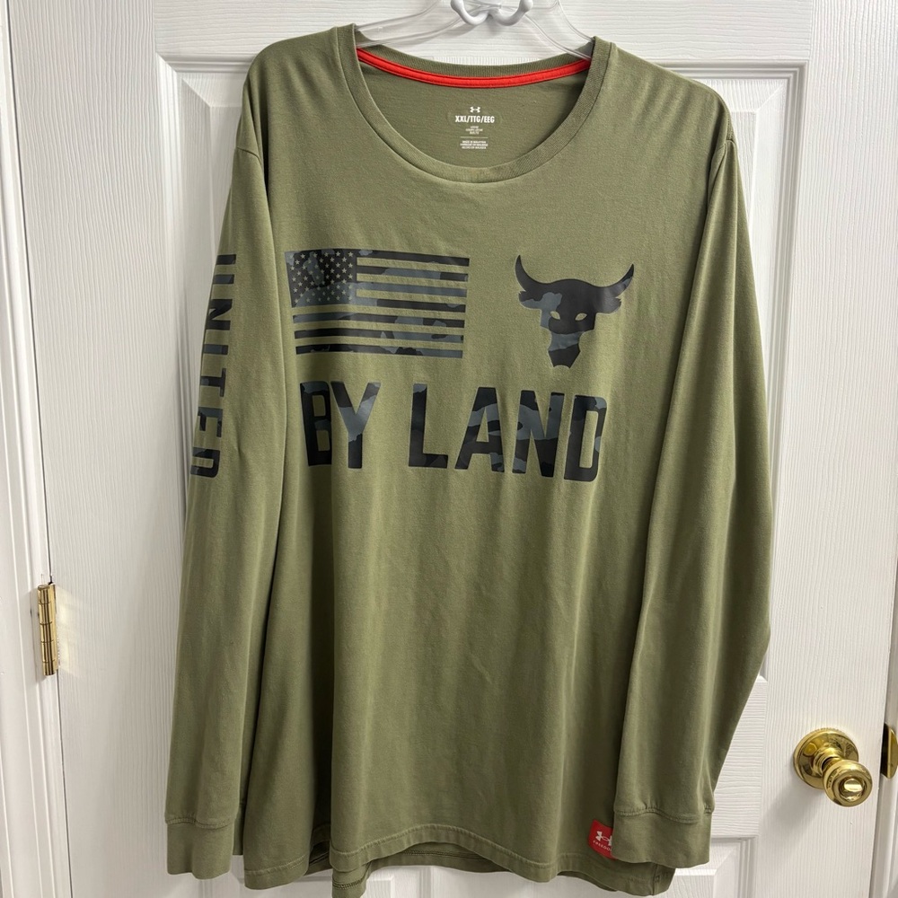 Under Armour Project Rock Long Sleeve Tshirt XXL Gym Workout Loungewear